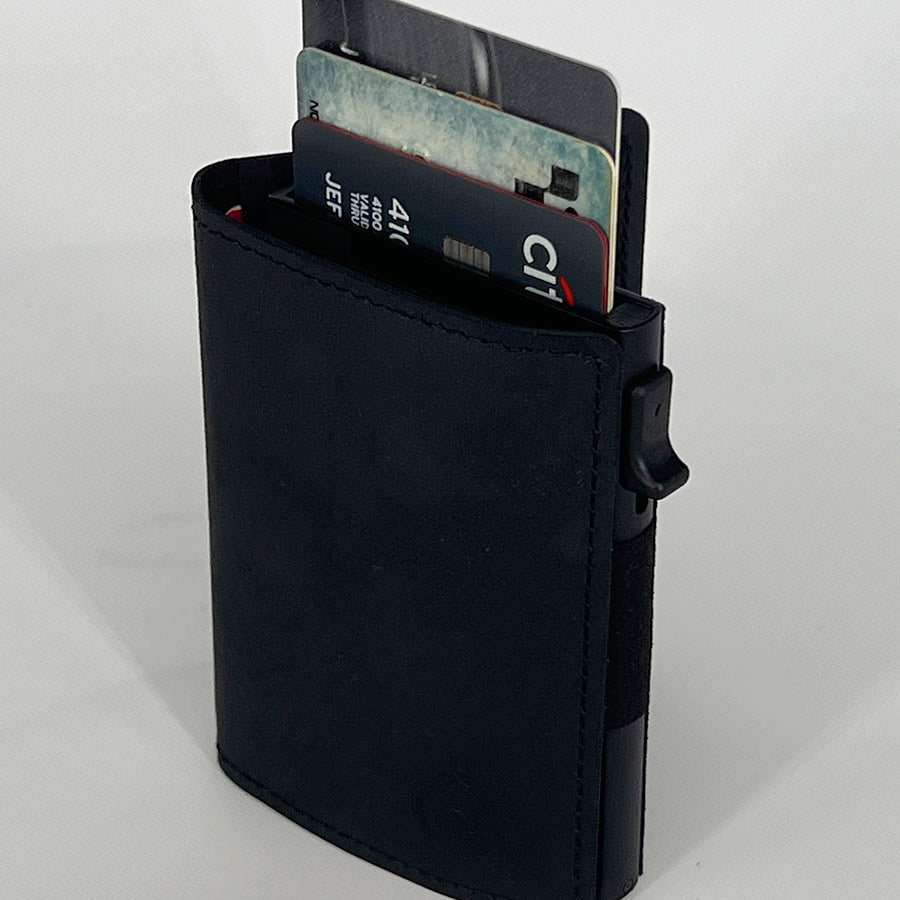 MINIMALIST LEATHER WALLET - DARK BROWN