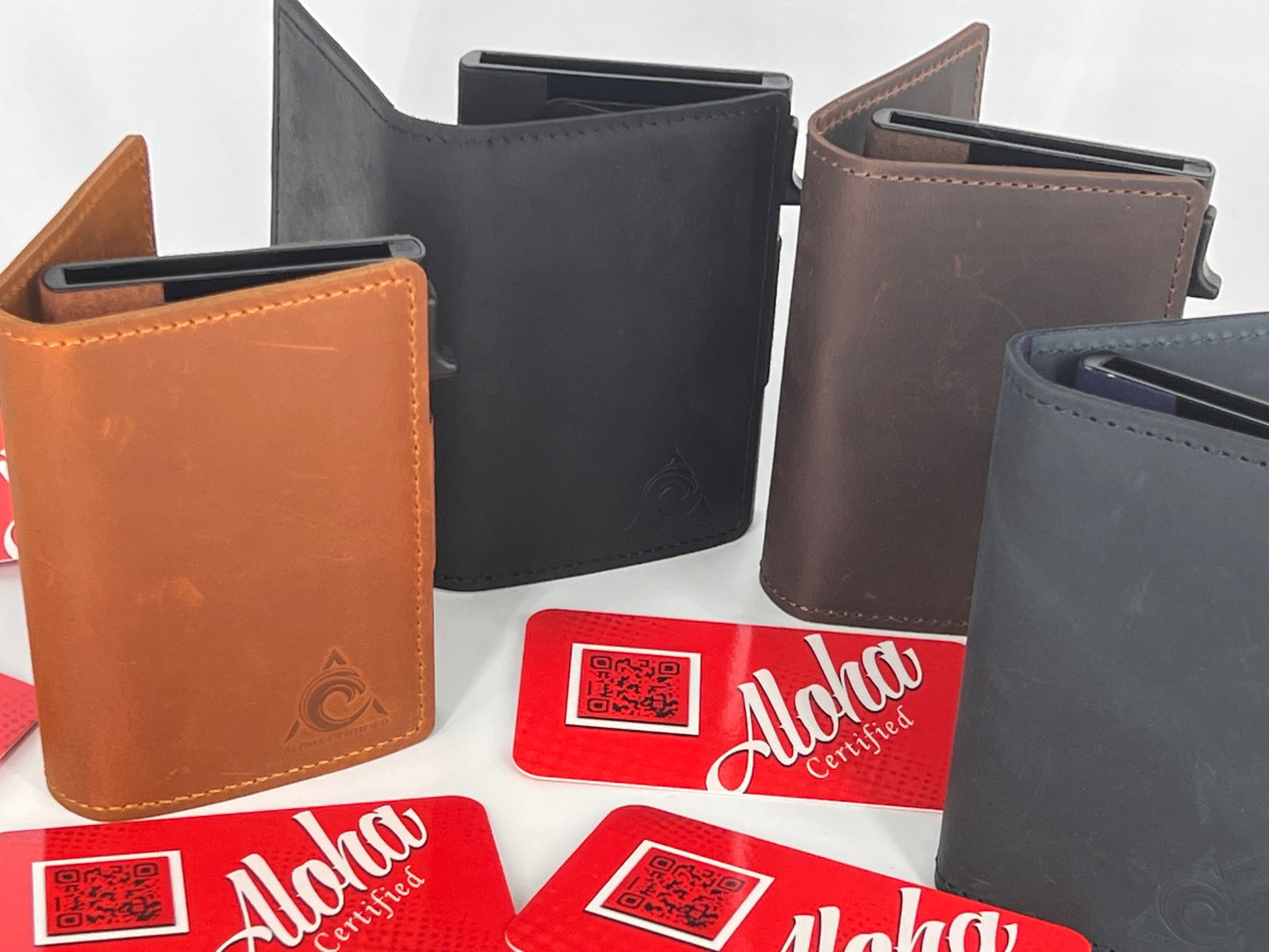 MINIMALIST LEATHER WALLET - DARK BROWN